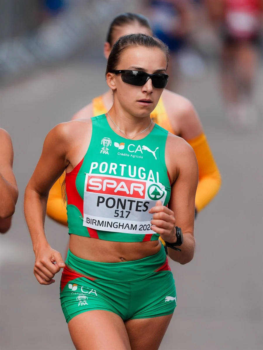 Joana Pontes em competição por Portugal, em Birmingham