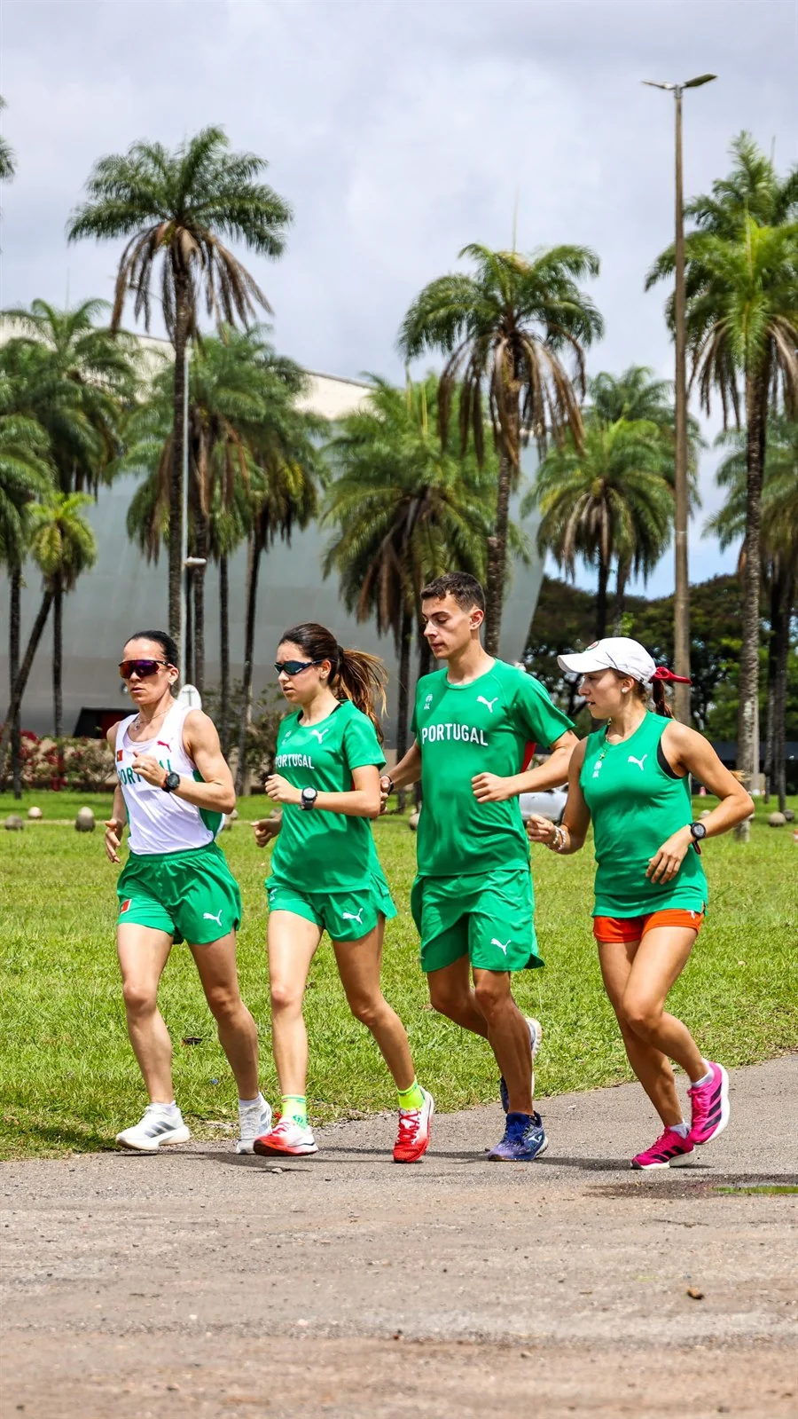 Joana Pontes num treino com a equipa portuguesa